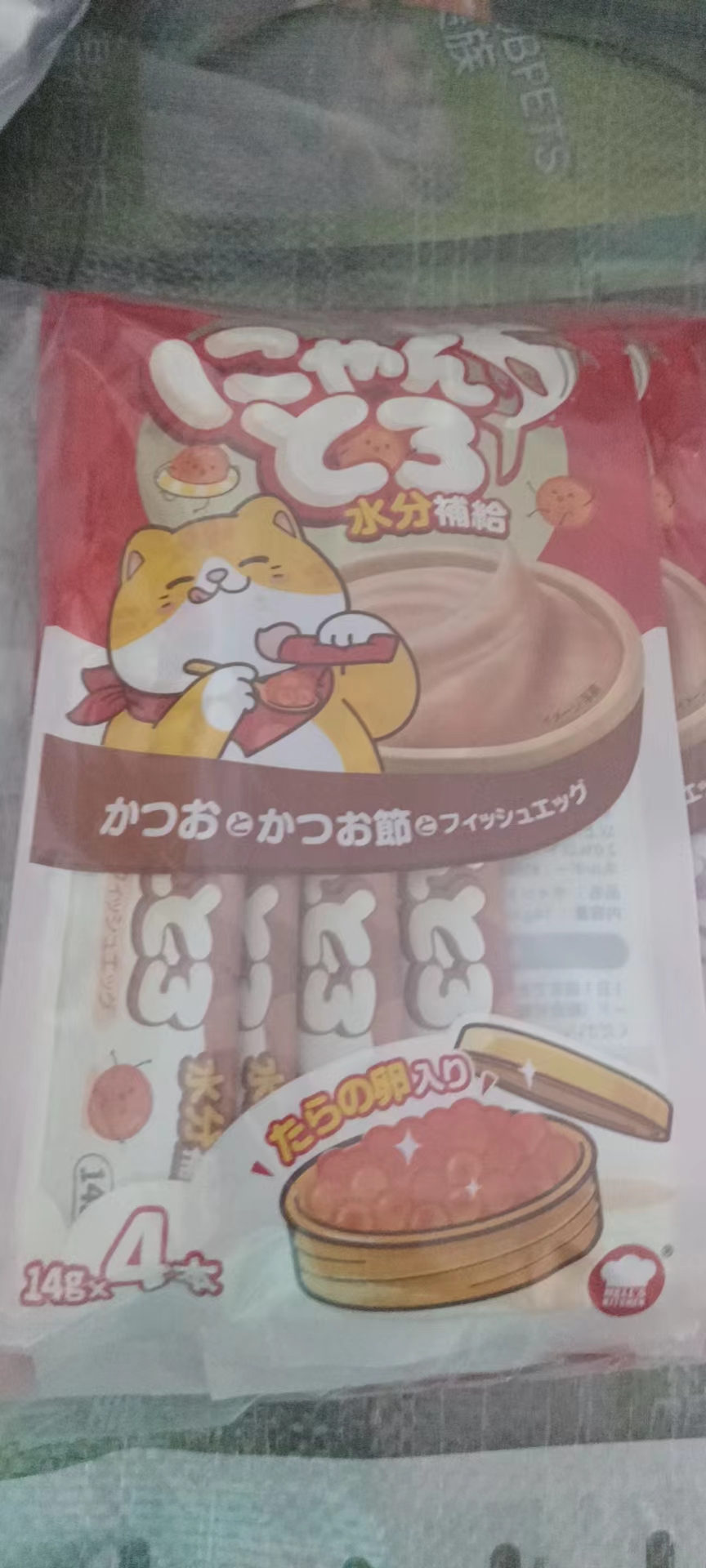 地狱厨房猫条鲣鱼柴鱼+鱼籽(NYA07E)14g*4